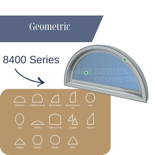 Geometric window from the 8400 Series, custom architectural window solution for RI home window installations