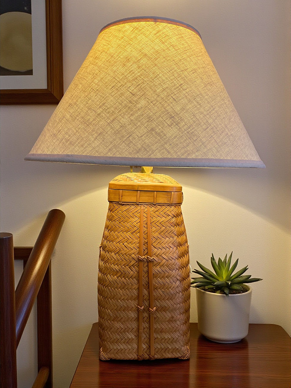 Rattan Table Lamp