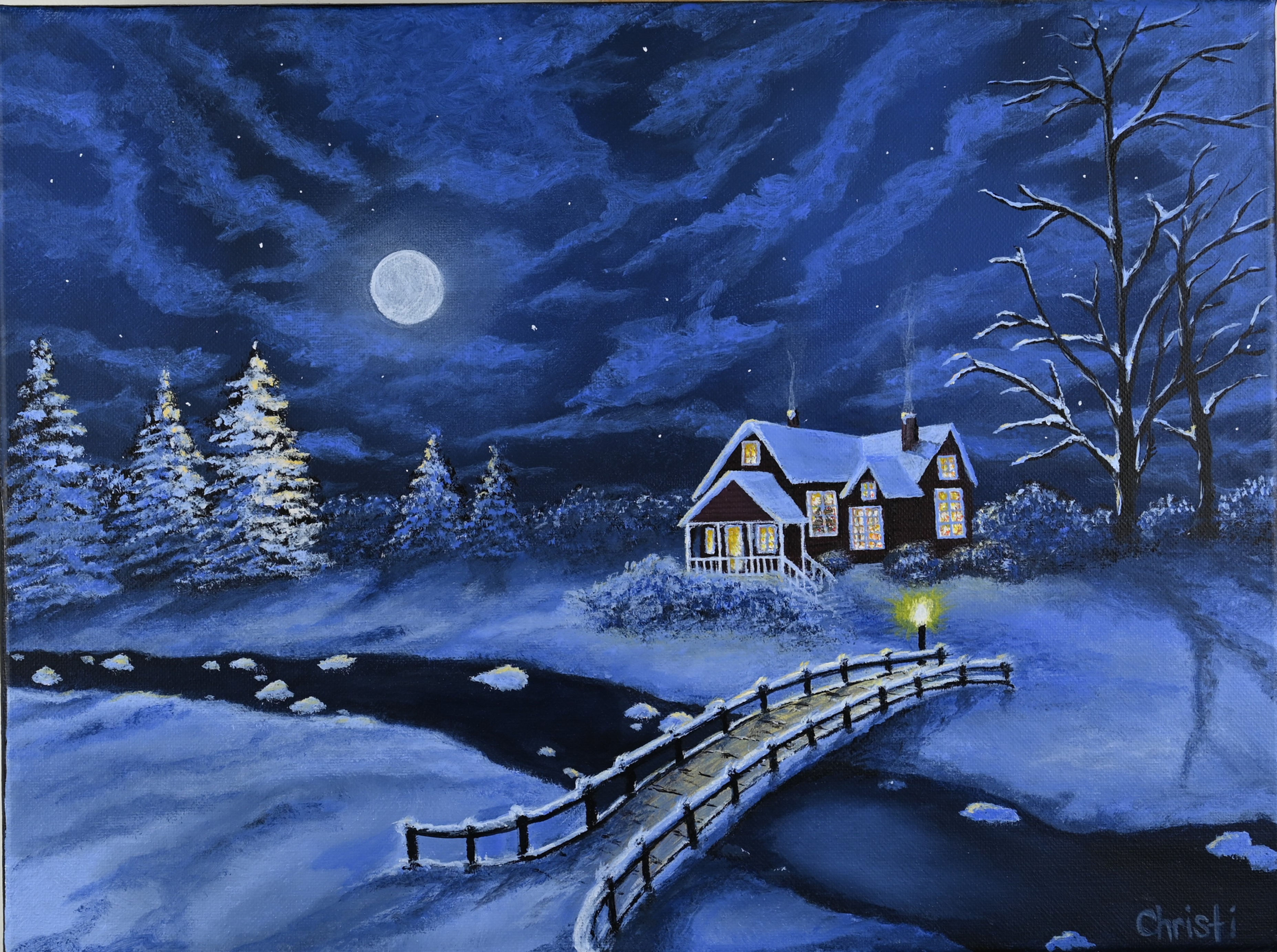 Winter House (Print)