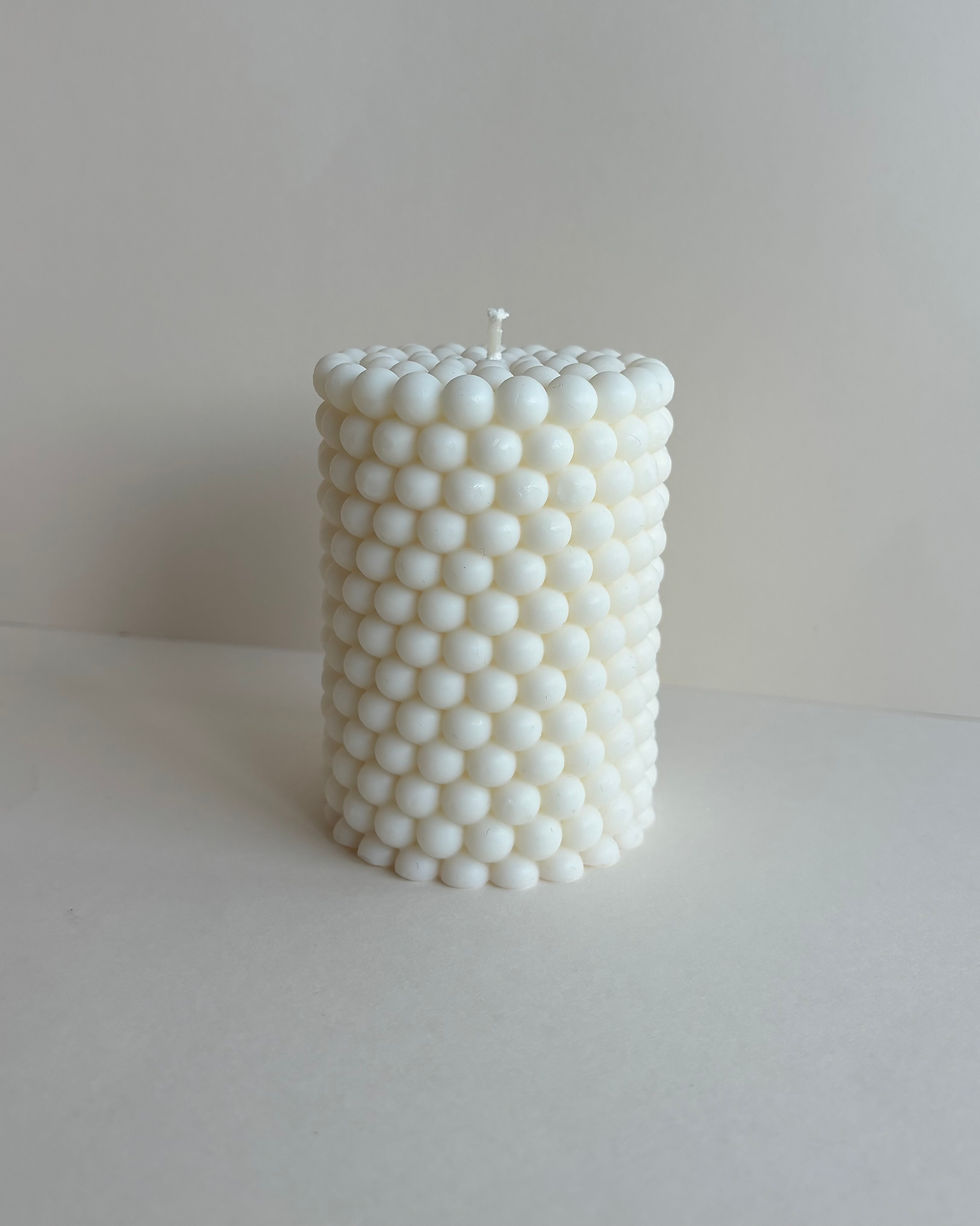 Bougie Pilier Lunéa Candle en cire de soja.