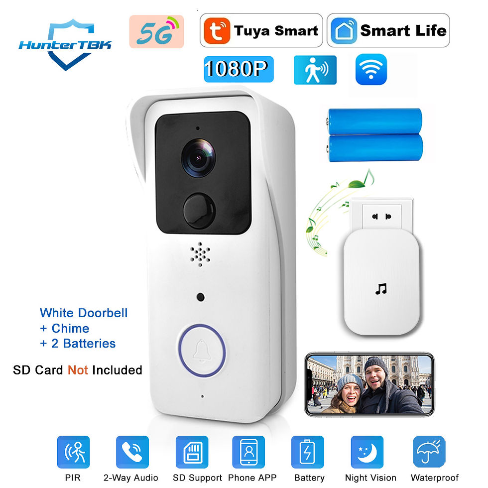 Thumbnail: 5G 2.4G WiFi Video Doorbell 1080P Tuya Smart Outdoor Wireless Intercom Waterproo