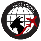Goat Travels logo featuring a cartoon goat in a stylized font.