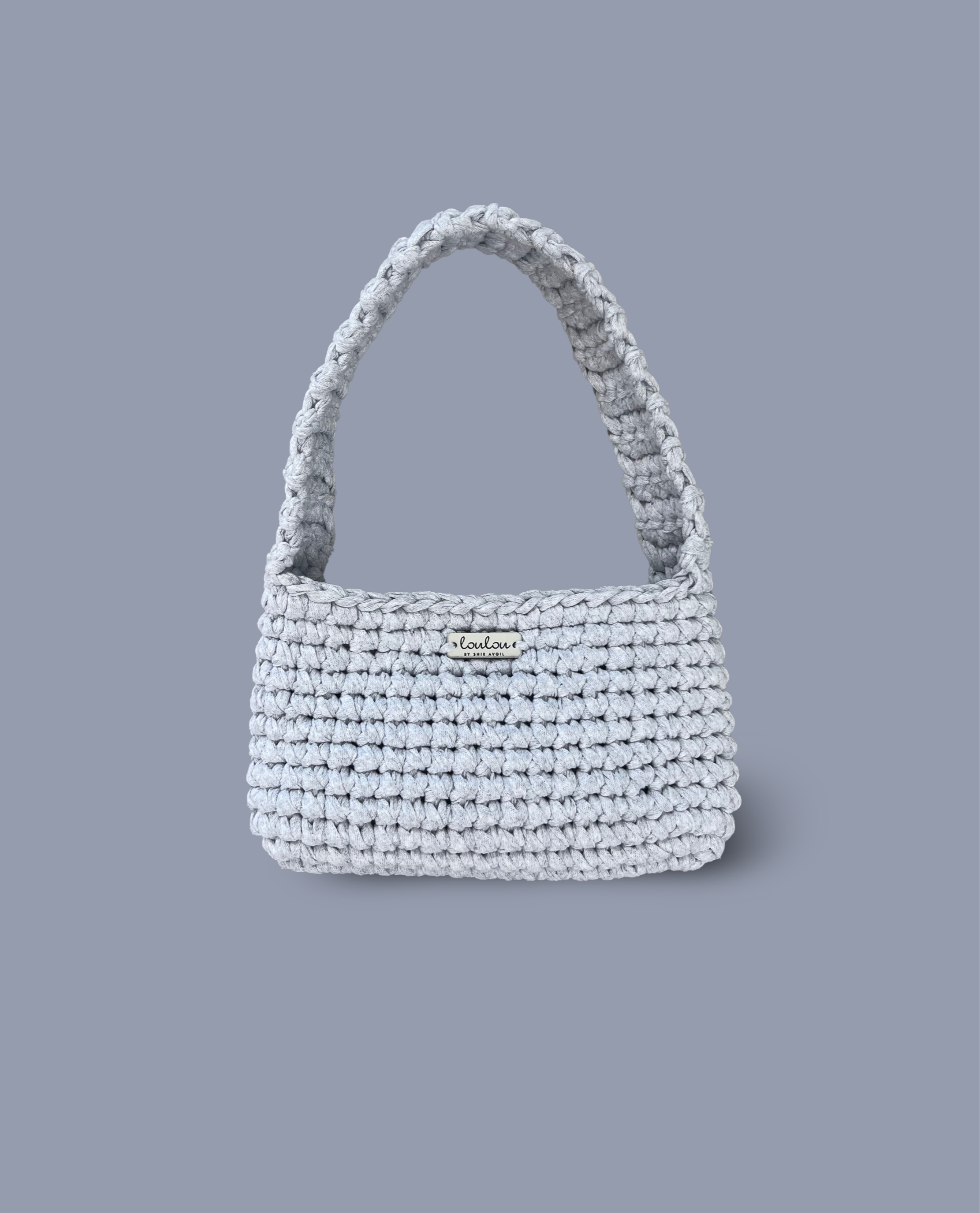LIGHT GREY TULIP BAG