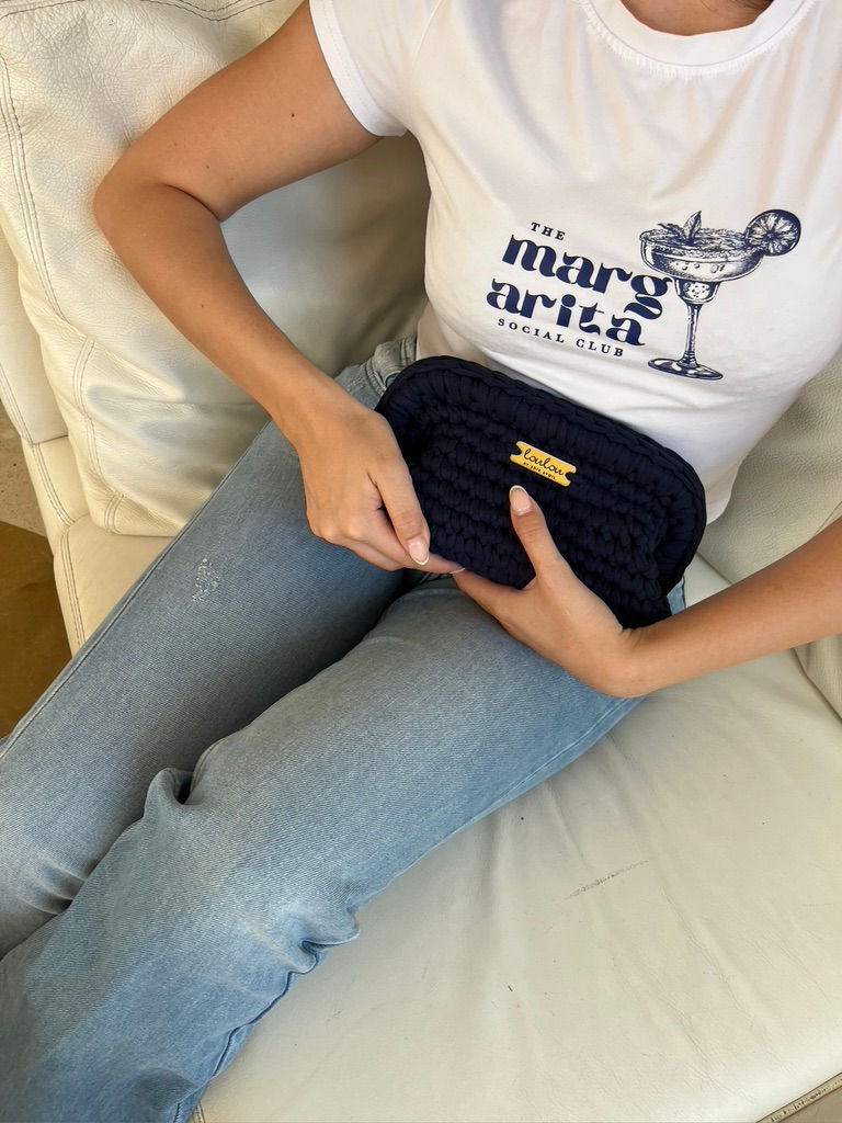 Thumbnail: NAVY BLUE CLUTCH BAG
