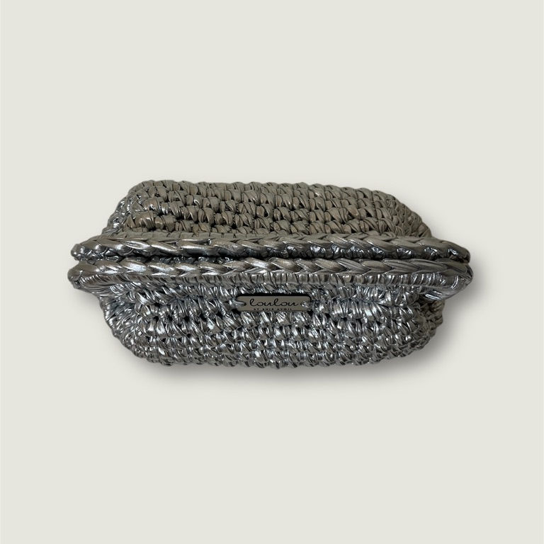 Thumbnail: SILVER METALLIC CLUTCH BAG