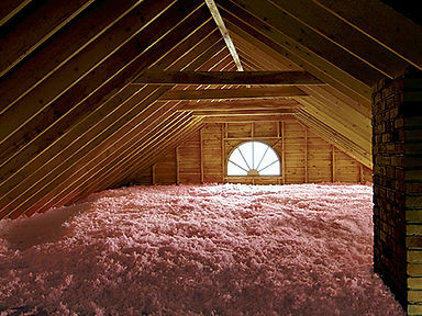 Blown in loose-fill fiberglass insulation