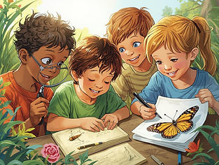 Dessins d'enfants et créations biodiversité