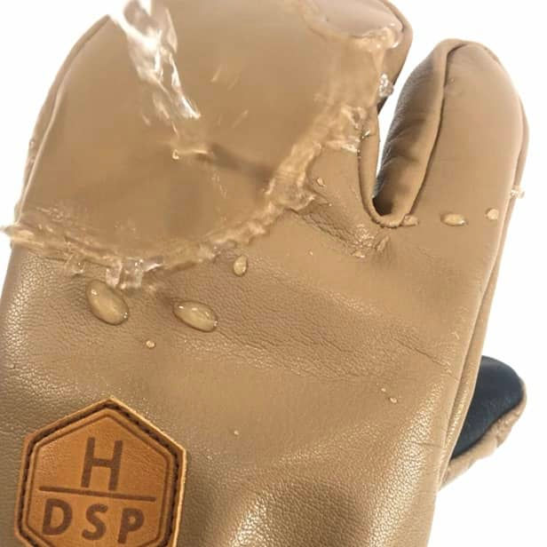 DSP　GS-TH　ブラウン　スキー・スノーボード　グローブ　/　ディーエスピー　スリーフィンガーグローブ　ヤギ革で超撥水！