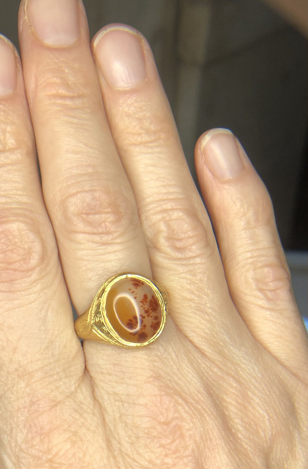 Thumbnail: Moss Agate Signet 1865