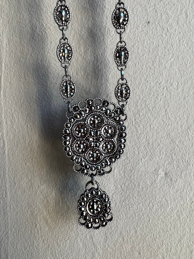 Thumbnail: Georgian Cut Steel Necklace