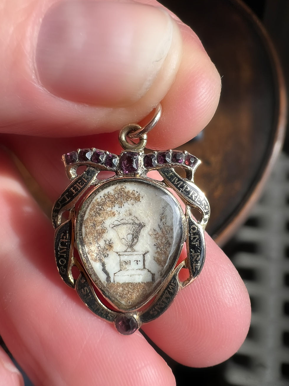 Thumbnail: Georgian Mourning Heart c.1760