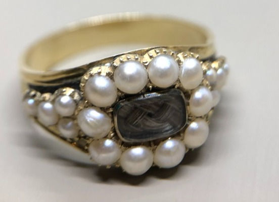 George IV pearl mourning ring