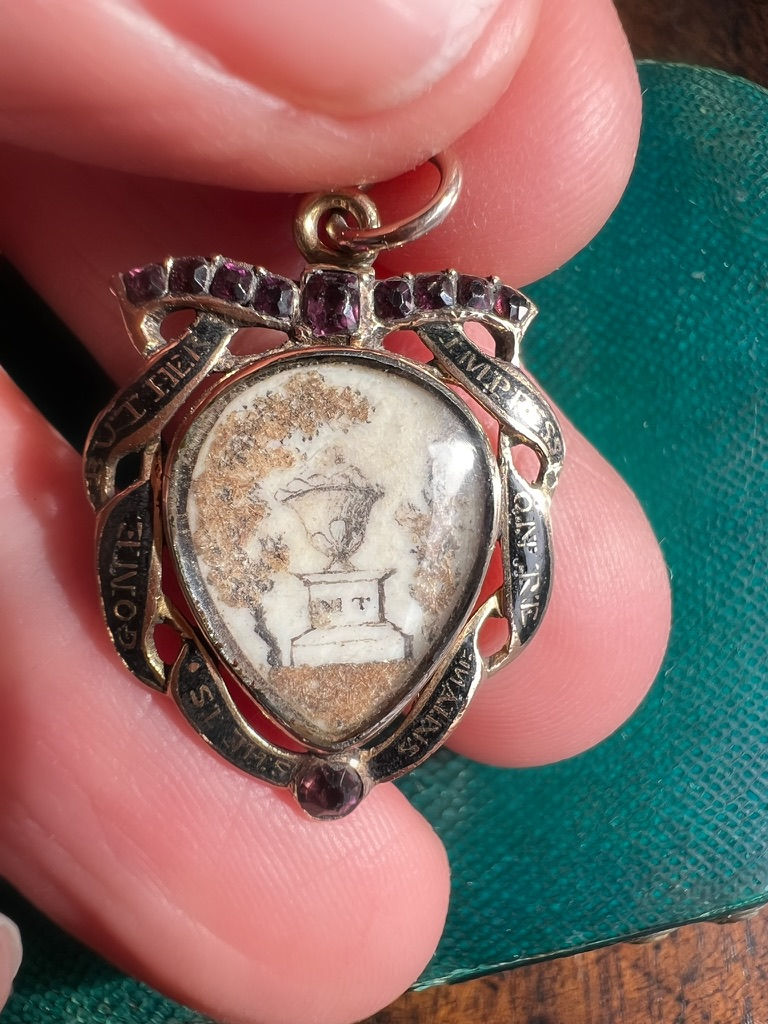 Thumbnail: Georgian Mourning Heart c.1760