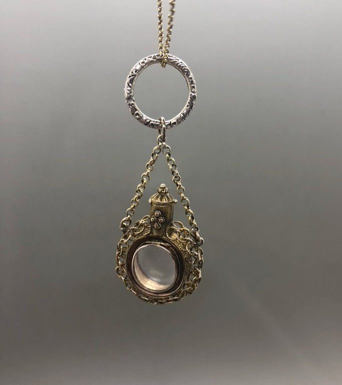 Thumbnail: Miniature  Regency Scent Bottle Locket