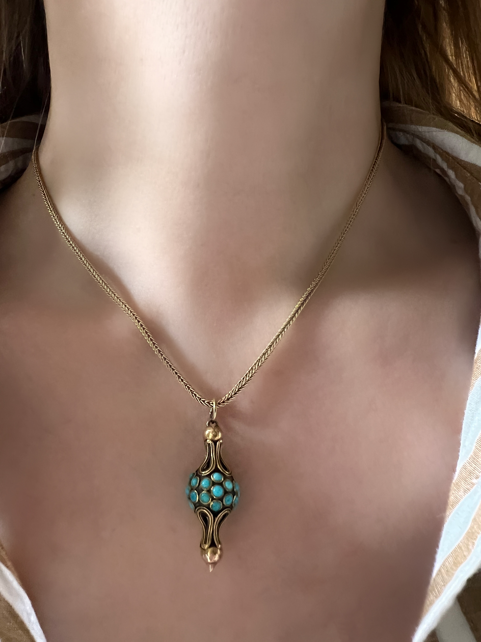 Early Victorian Forget-Me-Not Drop