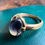 Thumbnail: Cabochon Bi-colour Sapphire Ring