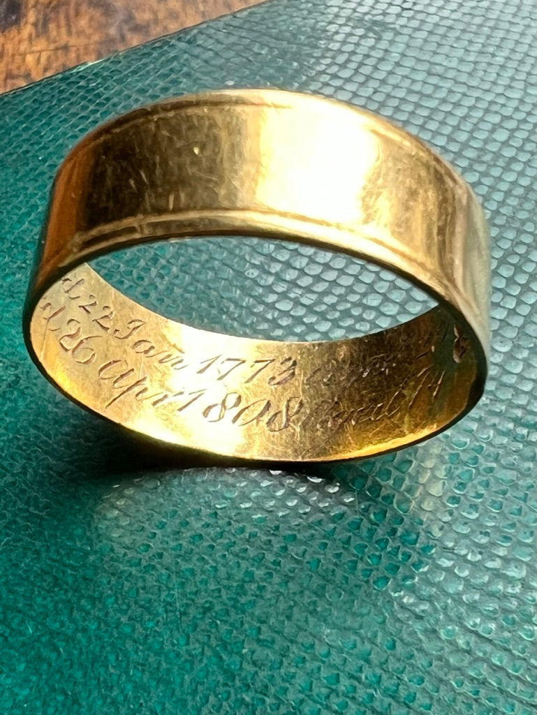 William and Lydia Lowndes Mourning Ring