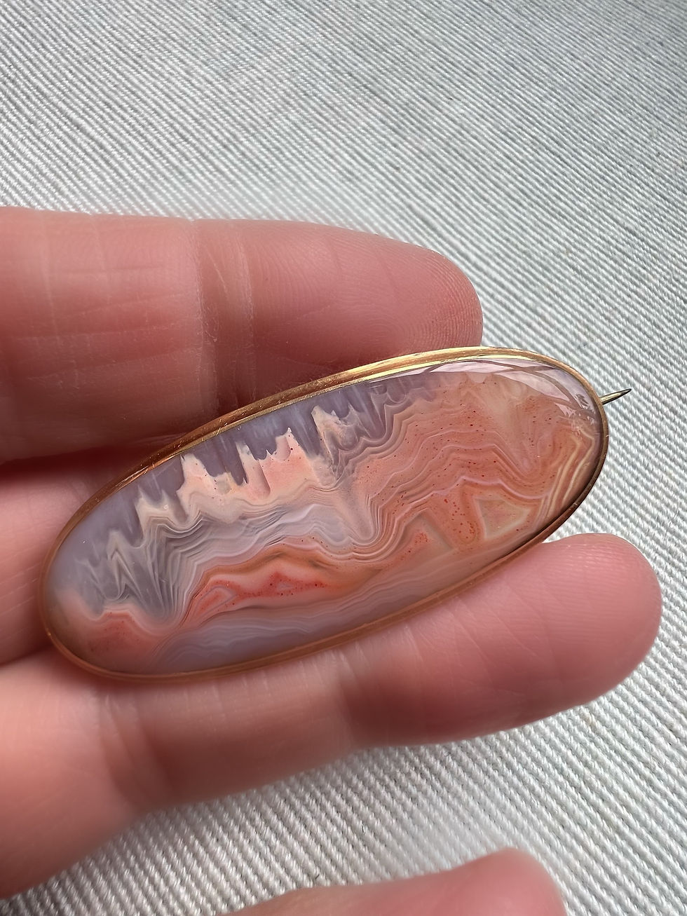Thumbnail: Specimen Agate Brooch 1806