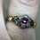 Thumbnail: Ruby and old-cut diamond tiny cluster c.1800