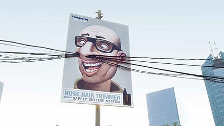the panasonic nose hair billboard