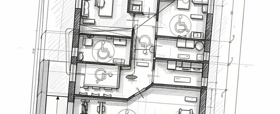 Croquis cabinet kiné