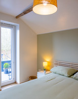 Chambre double avec vue sur la terrasse