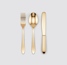 Gold Cutlery Set