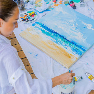 Уроки рисования вместе с Milaidhoo Maldives