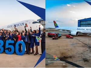 Первый Airbus A350 авиакомпании South African Airways