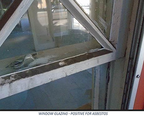 Anderson Property Inspection Asbestos window glazing
