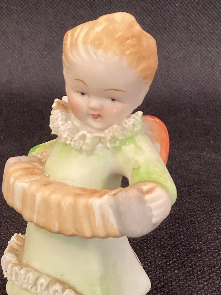 Accordian Playing Angel Miyako’s Hand Painted Vintage