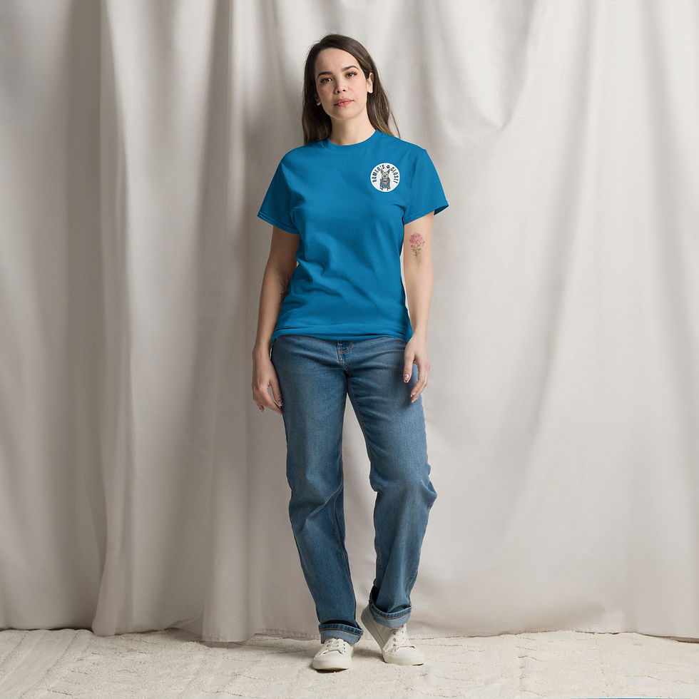Thumbnail: Romeos Closet Unisex Classic Graphic T-Shirt Dog Lover Apparel Front View