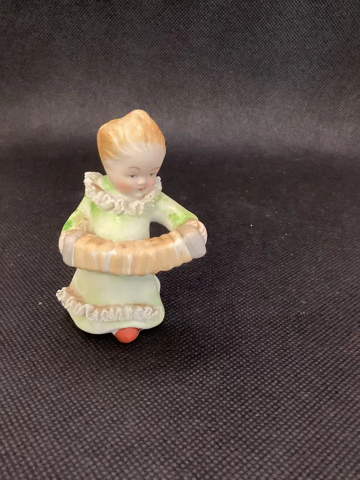 Thumbnail: Accordian Playing Angel Miyako’s Hand Painted Vintage