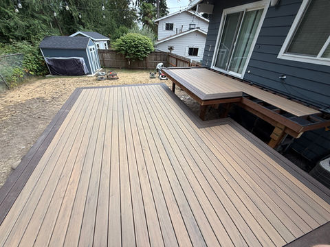 deck in the process of being built