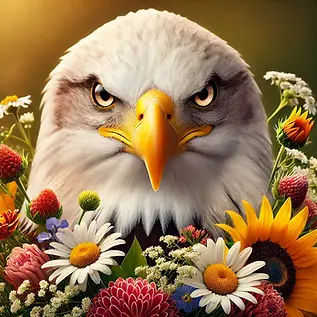 DALL·E 2025-02-25 15.45.48 - A close-up of a majestic bald eagle with sharp, piercing eyes