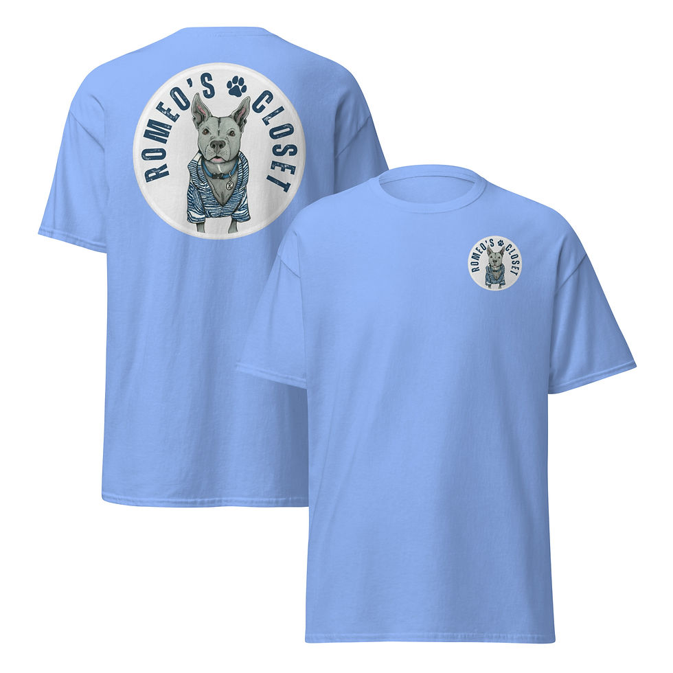 Thumbnail: Romeos Closet Unisex Classic Graphic T-Shirt Dog Lover Apparel Front View