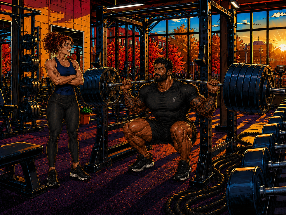 First workout squats