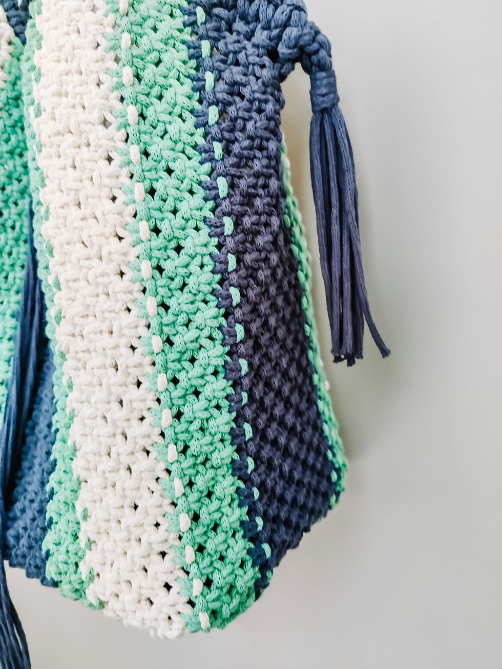 Thumbnail: Macrame Shoulder Straps Handbag