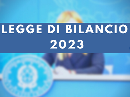 LEGGE DI BILANCIO 2023 - AVVISI BONARI - PAGAMENTO AGEVOLATO