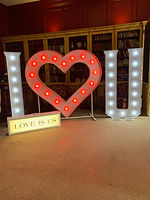 I Heat U light up letters