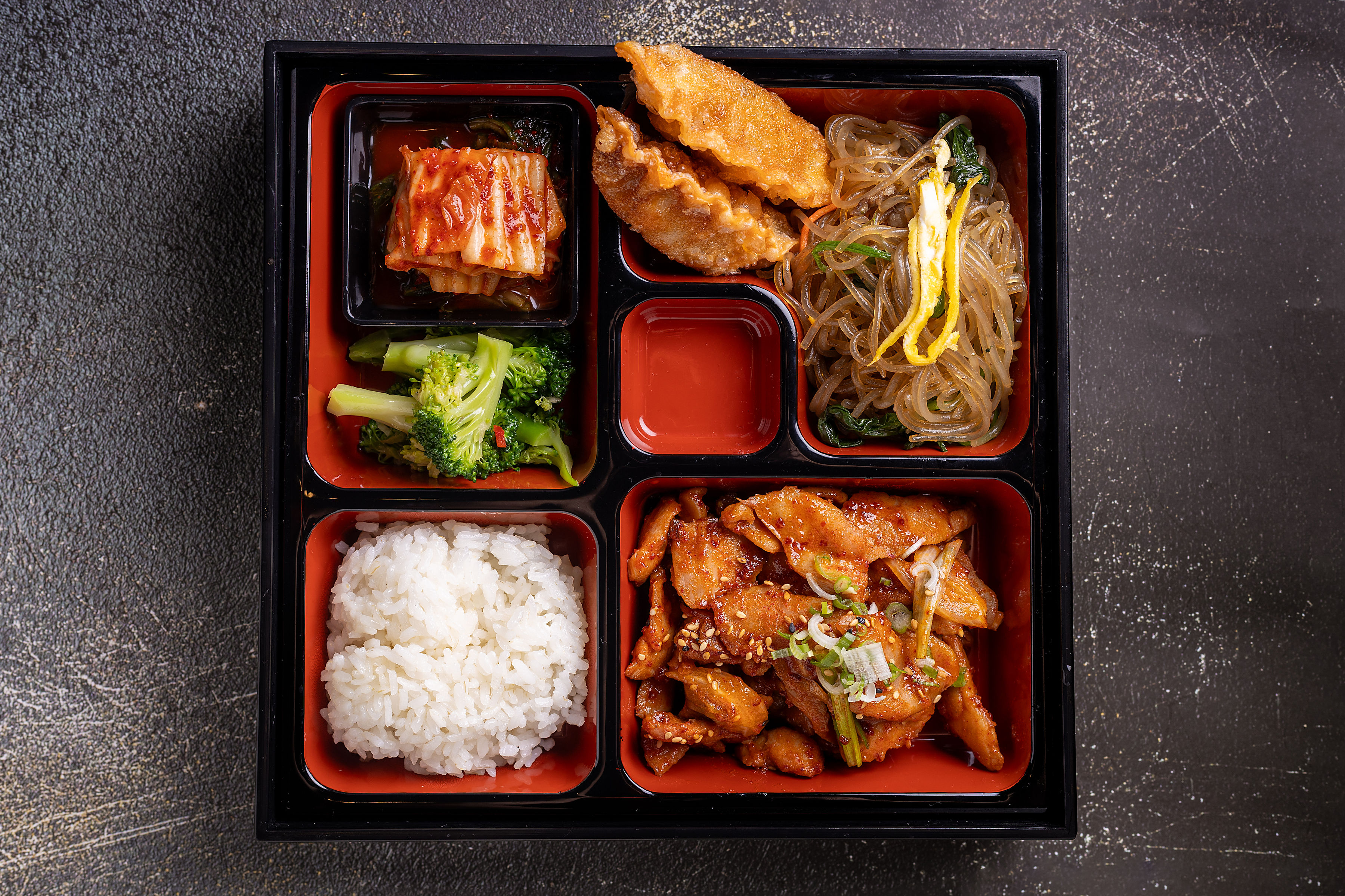 Arranged Food and Objects