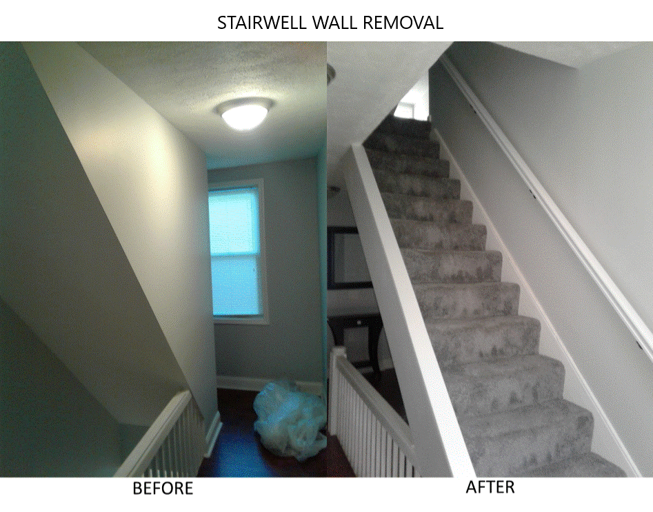 STAIRWELL WALL REMOVAL