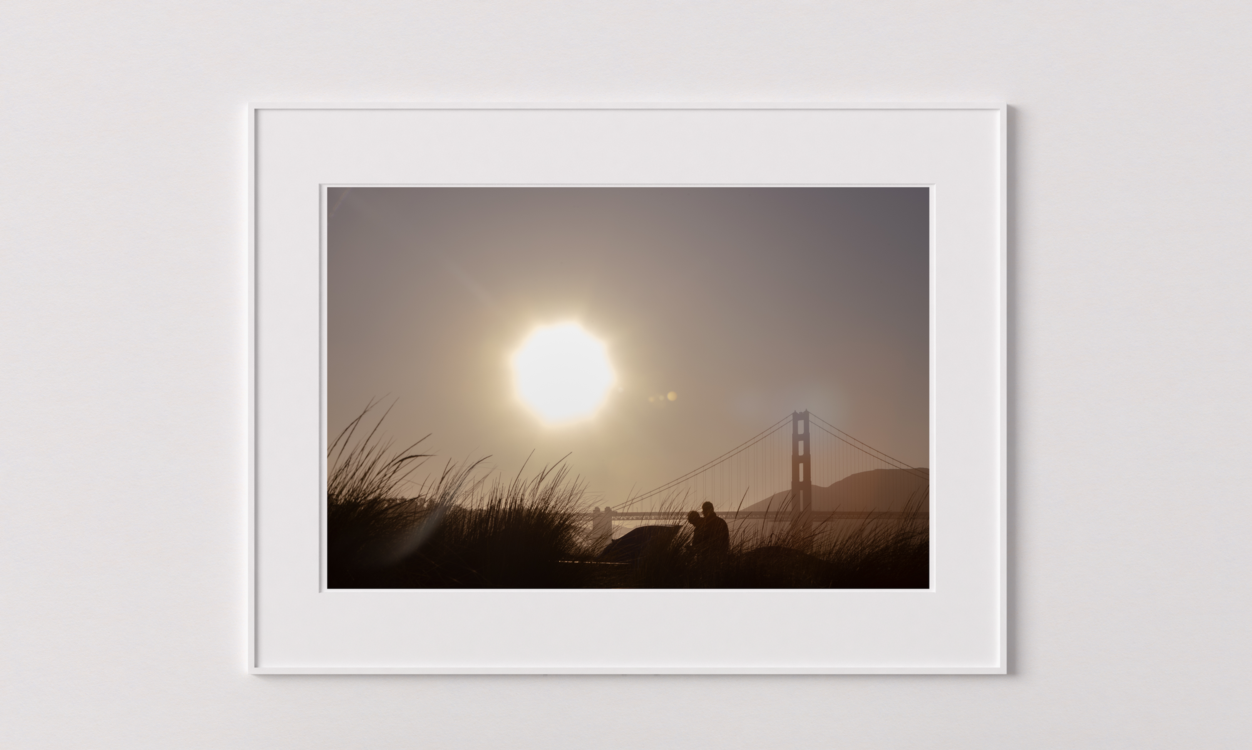 Golden Gate Sunset Framed Fine Art Print