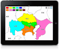 日本地図を自由に色塗りできる無料iPadアプリ「iMapPaint」公開