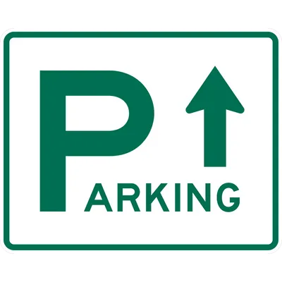 D4-1 Parking Area Directional (up arrow)