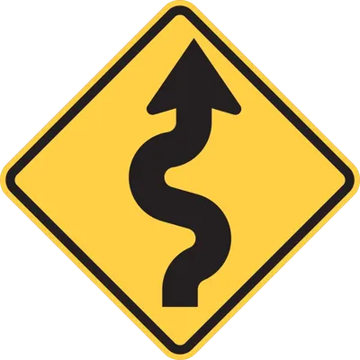 W1-5R Horizontal Alignment - Winding Road