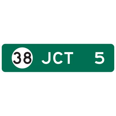 E7-1 Post-Interchange Distance (with State Route shield) - Layout B