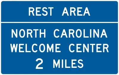 D5-7 Rest Area State Name Welcome Center Advance