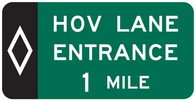 E8-3 Preferential Lane Entrance Advance