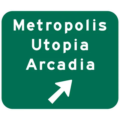 E4-3 Exit Direction (3 destinations) - Post-Mounted